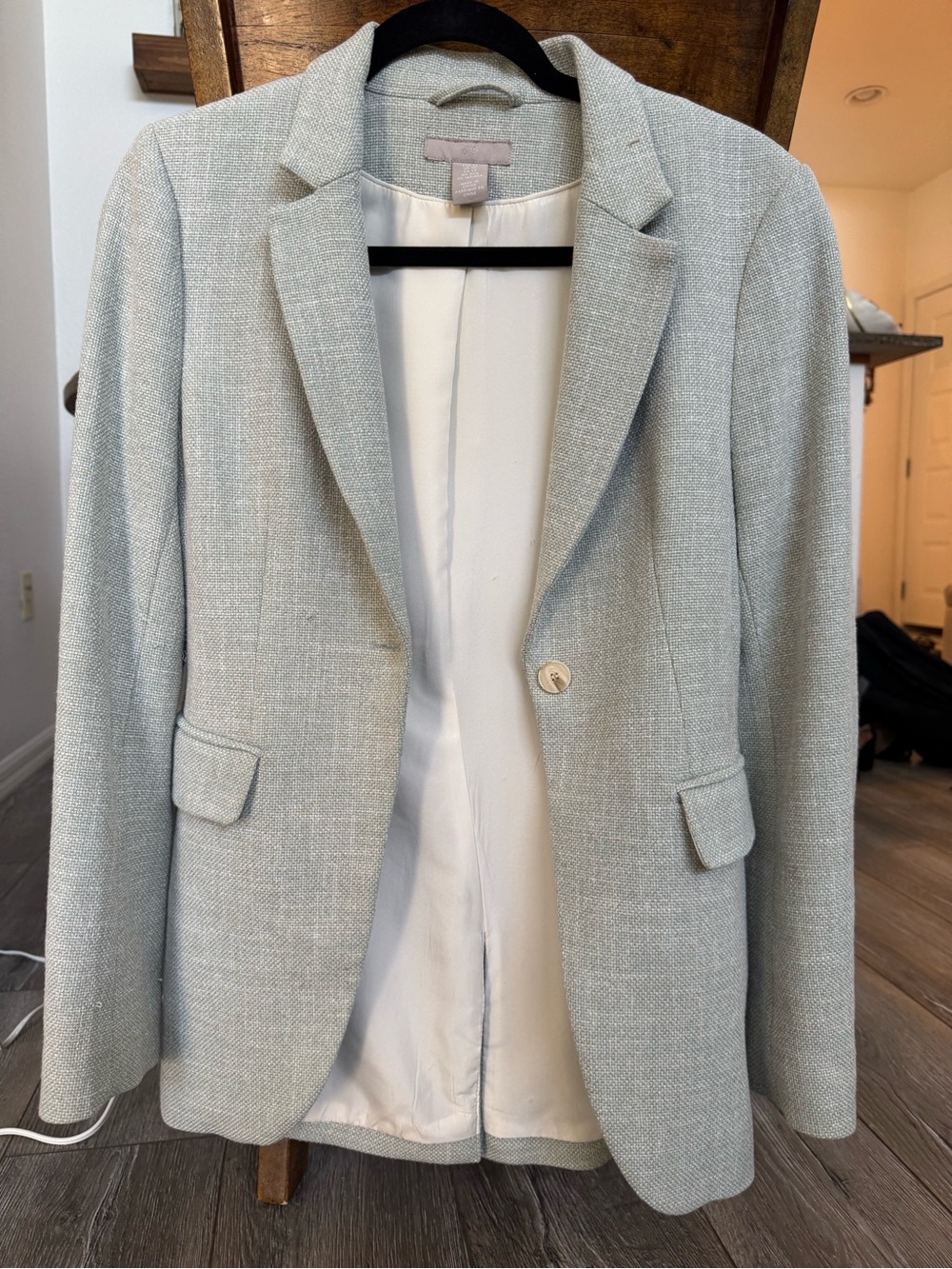 Classic Light Green Women's Blazer - Tailored Single-Button Jacket